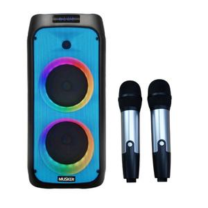 MBUS-3500H2 충전식 앰프스피커 350W 에코 녹음 무빙LED 블루투스 TWS USB MP3 버스킹 행사