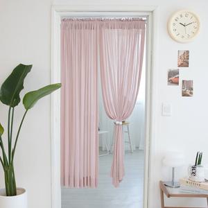 살랑공간 프릴포인트 레이스 가림막 봉집형 커튼 높이맞춤