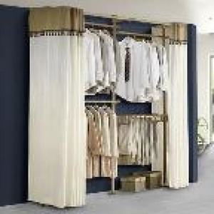 오너클랜 파이프 고정식 행거 커튼 시스템 4단 옷걸이  WF58B3C)