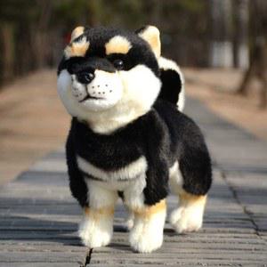 시바견인형 검은 쿠로시바 갈색 애착인형 봉제인형 패키지
