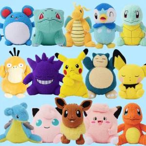포켓몬 컬리 인형 고라파덕 꼬부기 라프라스 마릴 망나뇽 삐삐 이브이 이상해씨 잠만보 파이리 팬텀 팽도리 푸린 피츄 피카츄 25cm