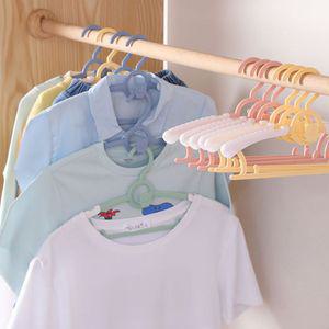 (튼튼)아기 옷걸이 20P 길이조절 곰돌이 논슬립 어린이 캐릭터 키즈룸 인테리어 애기 수납 장정리 방인테리