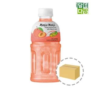 (320ml 24페트) 모구모구 복숭아/어린이/운동회/소풍/유치원/과즙/간식/체육대회/키즈/어린이집/쥬스/학교