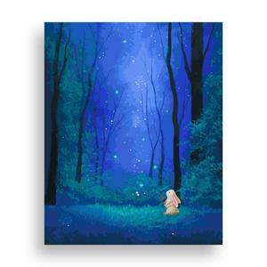 위메이크 페인팅 DIY 명화그리기 매직 포레스트 40x50