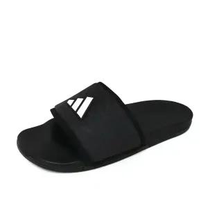 아디다스 아딜렛 남성 여성 공용 회사 사무실 발편한 스포츠 슬리퍼 실내화 블랙 JS1144