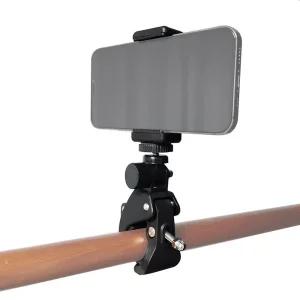 스마트폰 집게 마운트 봉 거치대 클램프 유튜브 셀카/산업용/크램프/홀드/다용도/목공/공구/파이프/목공용