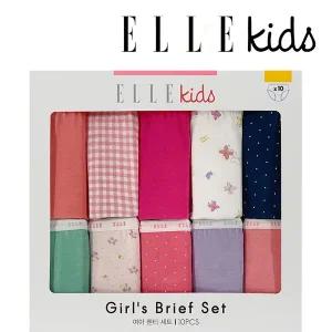 [엘르키즈] 여아동 아동 팬티 10매세트 B 유아 초등학생 여자아이팬티