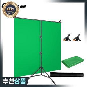 사진 스튜디오 소품용 T자형 배경 스탠드 키트 천 비디오 크로마 키 그린 스크린 프레임