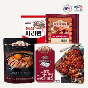 쟌슨빌 소시지/폭립/부대찌개 캠핑 세트