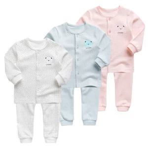 [그린베베] 영유아 봄가을용_ 스몰도트 양면내의/아기옷/아기내복/실내복/남아/여아/상하세트/순면/KC인증/국내원단