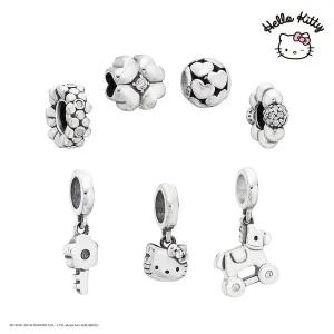 [헬로키티]산리오 헬로키티주얼리 실버 유화 쁘띠 팔찌참 10종 택1