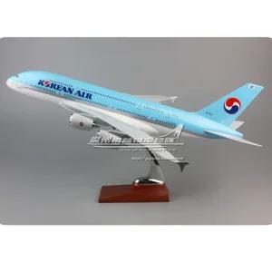 45cm 대한항공 비행기 피규어 B747 LED 에어버스 바퀴