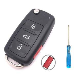 폭스바겐 제타 패스 리모컨 키 4 케이스 교체 쉘 엔트리 키리스 포브 키 포브 장착 커버 위한 버튼을