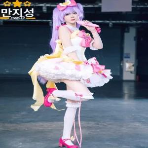 프리파라 마나카 라라 코스프레 의상, 아이돌 무대복 원피스 스타일 코스튬