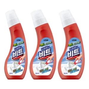 비트 바르는비트 220ml 3개입 비트 바르는비트 220ml 라이온코리아 라이온 LION 세제 세탁세제 바르는세제