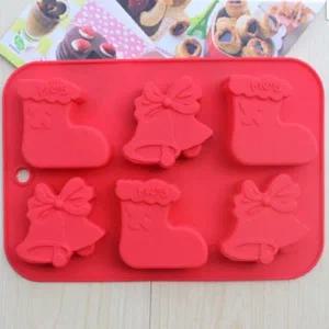 고품질 비누틀 실리콘몰드 크리스마스장식 비누 만들기 석고몰드 6구 양초 촛불 수제 (WFJNCK7)