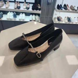 [ELCANTO]엘칸토 HC10 미들펌프스정장드레스구두 굽낯은양가죽경량쿠션드레스구두검정3cm (S41553398)