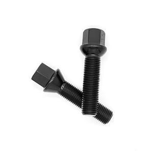 Embers 스틸 휠 블랙 볼트 M12x1.5 BMW 호환 폭스바겐 아우디 메르세데스 벤츠 호환 포르쉐 허브 자동차 액