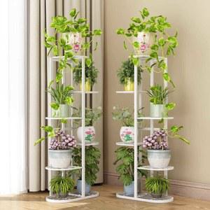 철제 화분 받침대 베란다 거치대 다이 정리대 진열대 식물 식물선반 흰색 125cm 인테리어 8개 거실