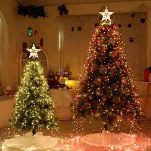 [조아트]크리스마스 트리전구 조명 장식 탑별 드레스 지네전구