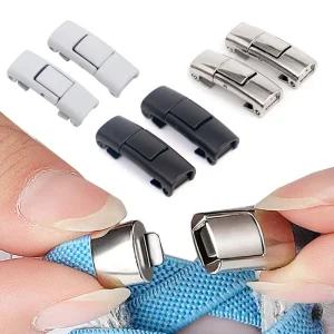 무매듭 신발끈 버클 2P 운동화끈 고정클립 연결고리 버클 신발끈 운동화끈