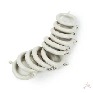 커튼고리 미니 샤워커텐 고리링 10EA 아이보리