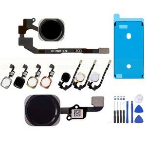 1 세트 홈 버튼 키 플렉스 케이블 iPhone 5s SE 6 6Plus 6s 6sPlus 교체 부품 (도구 + 스크린 씰 포함)
