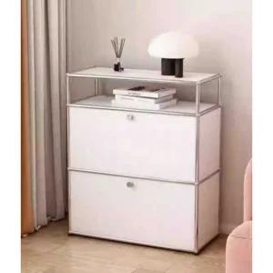 미드센츄리 수납장 거실장 틈새 가구 철제  티비다이 서랍 C1 75x35x70cm