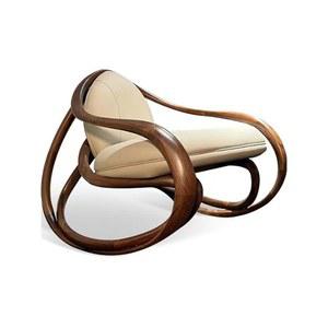 원목 흔들 의자 블랙 1인용 소파 호두나무 실목 휴식 성인 침대 발코니 가죽