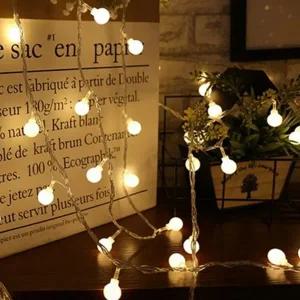 앵두 전구 인테리어 홈데코 건전지 크리스마스 조명 데코 트리 장식 꾸미기 80구 실외 실내 소품