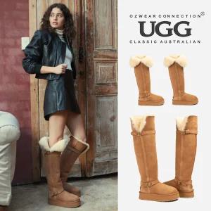 호주어그 오즈웨어 25FW 클래식 플랫폼 버클 톨 부츠 5cm 통굽 슈퍼 롱 부츠 OB848