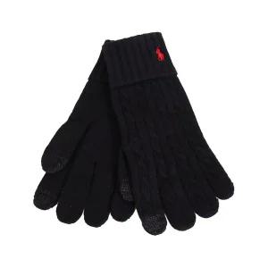 [폴로랄프로렌] 25FW 남성 클래식 케이블 울 장갑 블랙 PC0713 001