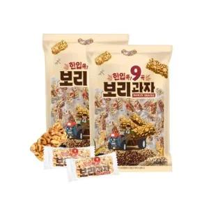 한입쏙 9곡 보리과자 400g x2개 미니 길쭉이 대용량 사무실간식 /J