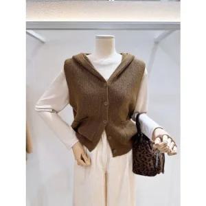 [갤러리아] [LAP]후드카라 니트베스트 (AR7XG475)