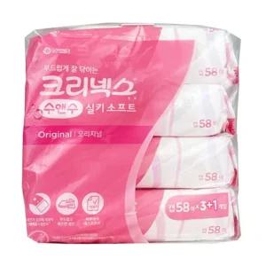 휴지 휴대용 화장지 클리너 크리넥스 캡형 청소포 세안 물티슈 4입 [OB7CD50]