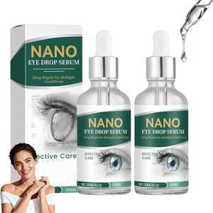건조한 눈을 위한 새로운 2개 안약, 루테인 비타민이 함유된 나노 드롭 세럼, 윤활제 부드럽고 보습, 사용하기 쉬운 2 FL OZ