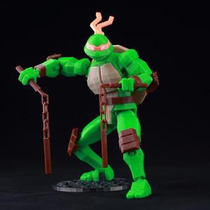 또봇 9L 3D 인쇄 Titan American Comics Donatello TMNT 포즈 가능 피규어 슈퍼 히어로 더미 멀티 조인트 S