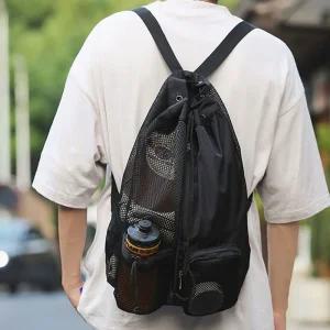 대용량 메쉬백팩 비치 수영 운동 짐가방스트링백 쉬백 비치백 워터파크 물놀이 망사 방수 헬스 드라이백 백