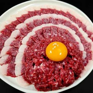 1++한우 차돌사시미+육회 500g