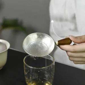 순은 실버 잎차 단일상품 티스트레이너 필터 원목