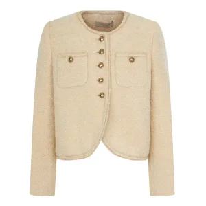 [롯데백화점]케네스레이디 버튼포인트 부클 울 자켓 (EWJKOK01)