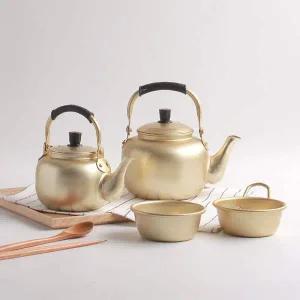 [콩심팥심]난로주전자 양은주전자 1리터 황주전자 국산 2리터주전자