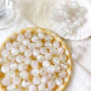 [10개]관통형 10mm 빛 변색 구슬 코코넛 3-1153 아크릴비즈 공예재료