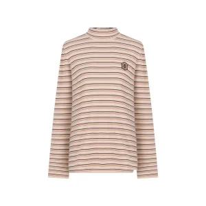 [크로커다일레이디]크로커다일레이디 스트라이프 반넥 티셔츠_CLEWTS104