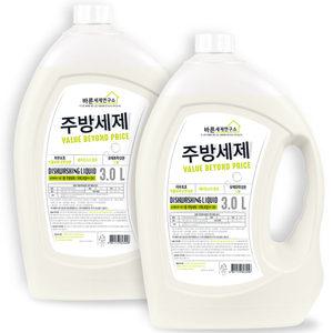 [바른세제연구소] 주방세제 3L x 2개