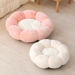레토 강아지방석 고양이방석 플라워 도넛 쿠션