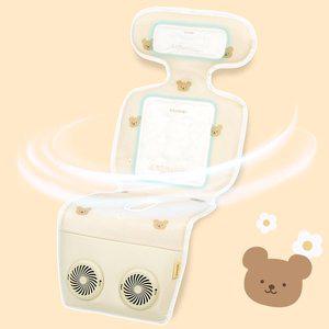 [꿈비] 아이스허그 듀얼팬 쿨시트 2.0 카시트 통풍 쿨시트 유모차 라이너