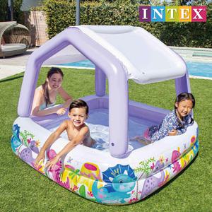 인텍스 썬쉐이드 패밀리풀장 57470 퍼플 풀장 수영장 물놀이 펜션 볼폴장 유아풀 베란다 어린이 고무보트 인텍스 야외