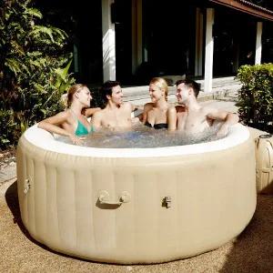 BW 54129 Lay-z스파 팜스프링스 월풀 버블마사지 온수 개인 욕조 야외 풀장