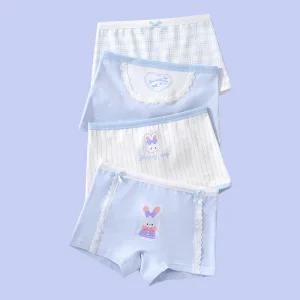 블루빗 여아 아동팬티[4매입] 유아사각팬티 드로즈팬티세트 어린이면속옷 아기 키즈 주니어드로우즈